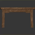 Wooden Square Coffee Table With Natural Wood Grain Surface And Four Legs Design