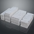 Gray Stacked Precast Concrete Panels For Modern Furniture Construction