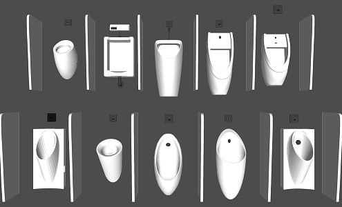 Modern Urinal Sanitary Ware Supplies Urinal 3d model