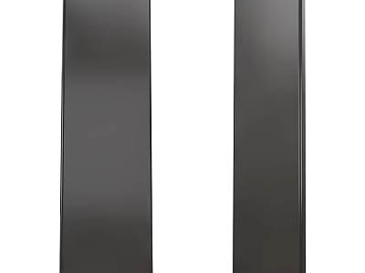 Stylish Dark Gray Radiators For Home Heating 3d model