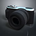 Modern Computer Webcam Featuring Black Silver Body And Functional Lens Controls