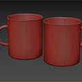 Modern cup jar 3d model