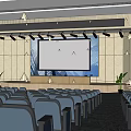 Modern Classroom School Ladder Classroom Multi-function Classroom Large Classroom Multimedia Classroom 3d model