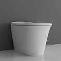 Modern White Toilet Design With Sleek Surface And Clean Lines In Bathroom