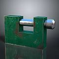 Green Heavy Duty Metal Bench Vice Clamping Tool With Screw Mechanism For Workshop Use