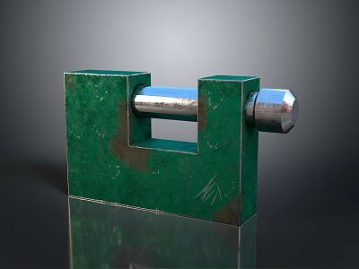 Green Heavy Duty Metal Bench Vice Clamping Tool With Screw Mechanism For Workshop Use 3d model