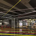 Modern Indoor Playground With Colorful Lines Structural Frames And Bright Design Layout