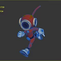 Robot Assistant Small Robot Butler Robot Butler Figure Game Figure 3d model