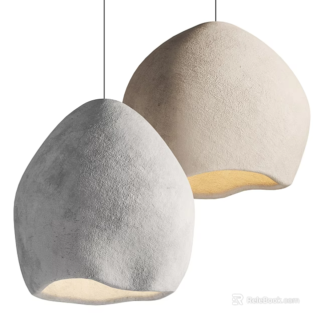 Modern Textured Ceiling Lights With Warm Light For Interior Decor 3d model