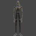 Fierce Game Movie Character With Rough Textured Skin Sharp Fangs And Muscular Build