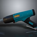 REESEN Professional Teal Heat Gun With Black Handle And Metal Nozzle