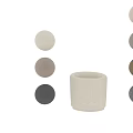Round Fabric Sofa Stool With Multiple Color Options For Living Room
