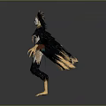 Mythical Creature With Eagle Like Head Black Feathers Golden Claws And Green Belt