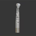 Modern Architectural Tower Building With Spiral Layered Structure And Circular Top