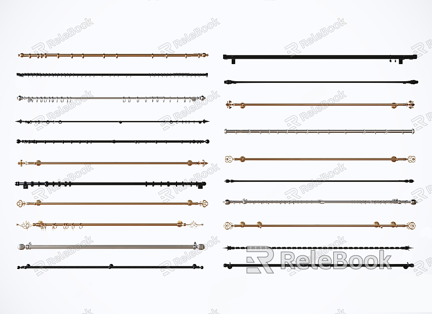 Modern Curtain Rod Metal Curtain Rod model