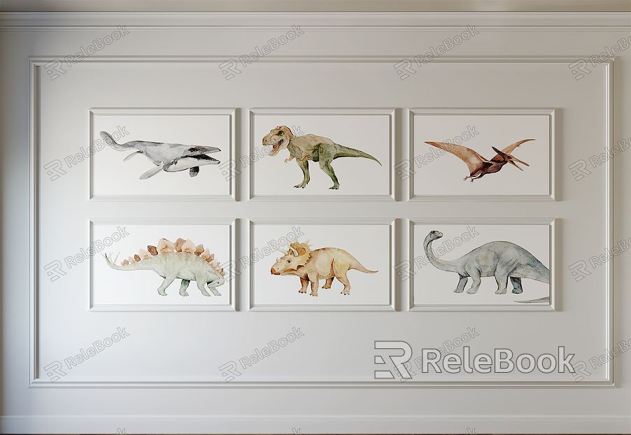 Modern Animal Painting Decorative Painting model