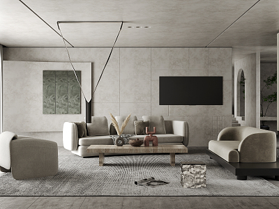 modern living room model