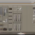 Modern Wardrobe Interior Design With Glass Doors Hanging Clothes Folded Shelves And Lighting