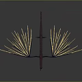 Game And Movie Dragon Character With Long Body Golden Feathery Wings Flying In Dark Scene