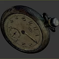 Vintage Decorative Clock Furniture With Rustic Dial And Classic Numbers Design