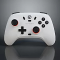 White GameSir Game Controller With Black Buttons And Ergonomic Design For Daily Use 3d model