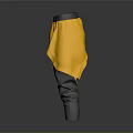 Yellow And Gray Casual Pants With Logo Waistband Comfortable Design