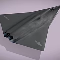 Stealth Fighter Jet With Delta Wing Cockpit And Landing Gear Deployed 3d model
