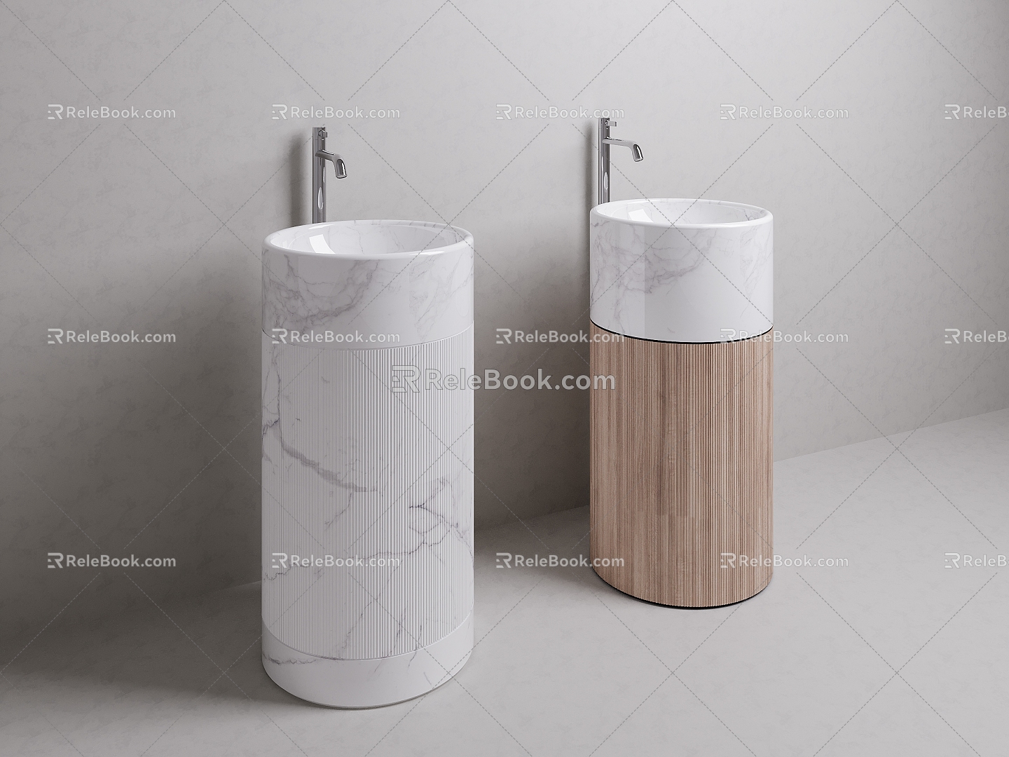 Table basin column basin faucet brand table basin brand column basin 3d model