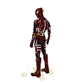 Game Movie Character The Flash In Red Suit With Golden Lightning Logo Standing Pose