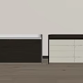Minotti bedside table 3d model