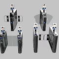 Smart Facial Recognition Turnstiles For Public Facility Access Control Systems