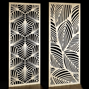 Decorative panel 1 set 3d model