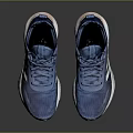 Blue Sporty Comfortable Mesh Sneakers With White Stripes And White Sole