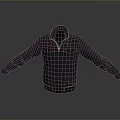 Black Casual Jacket With Zipper Closure And Pockets For Everyday Wear And Outdoor Use