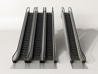 modern elevator escalator elevator 3d model