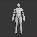 Silver Medieval Knight Armor Design For Game Movie Character With Full Body Coverage