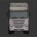 Modern White Functional Commercial Truck Cab Chassis With Large Wheels Design 3d model