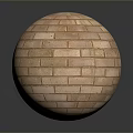 Decorative Brick Sphere With Textured Surface And Red Brown Color On Dark Background