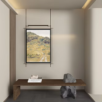 New Chinese abstract decorative painting 3d model