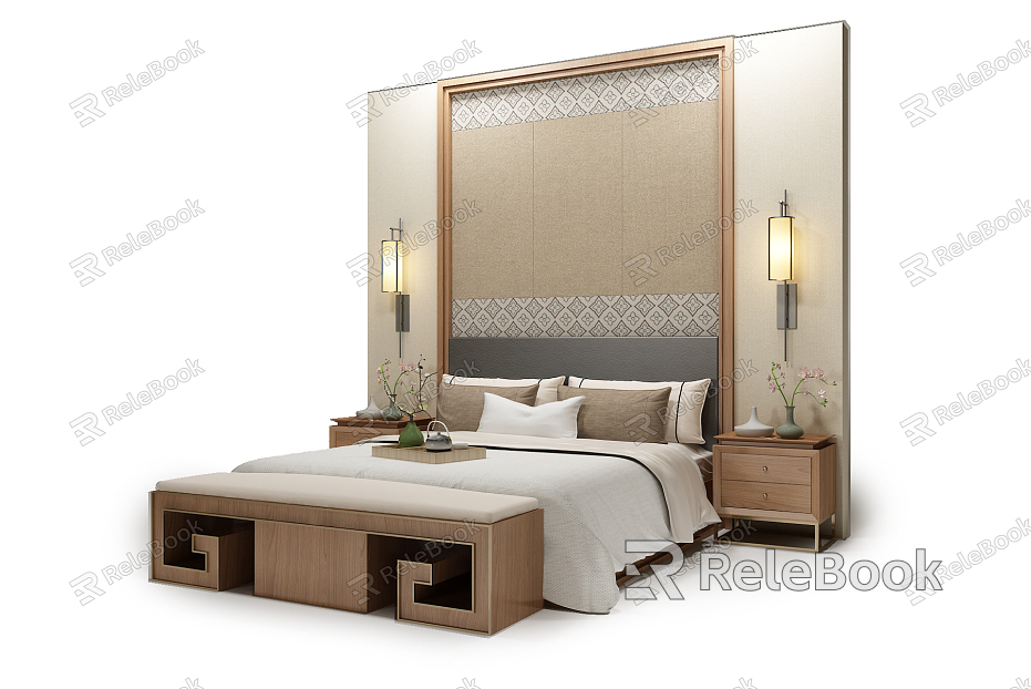 Background double bed model