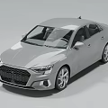 Silver Modern Sedan Car With Sleek Design Front Grille And Alloy Wheels