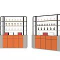 shelf cosmetics shelf 3d model