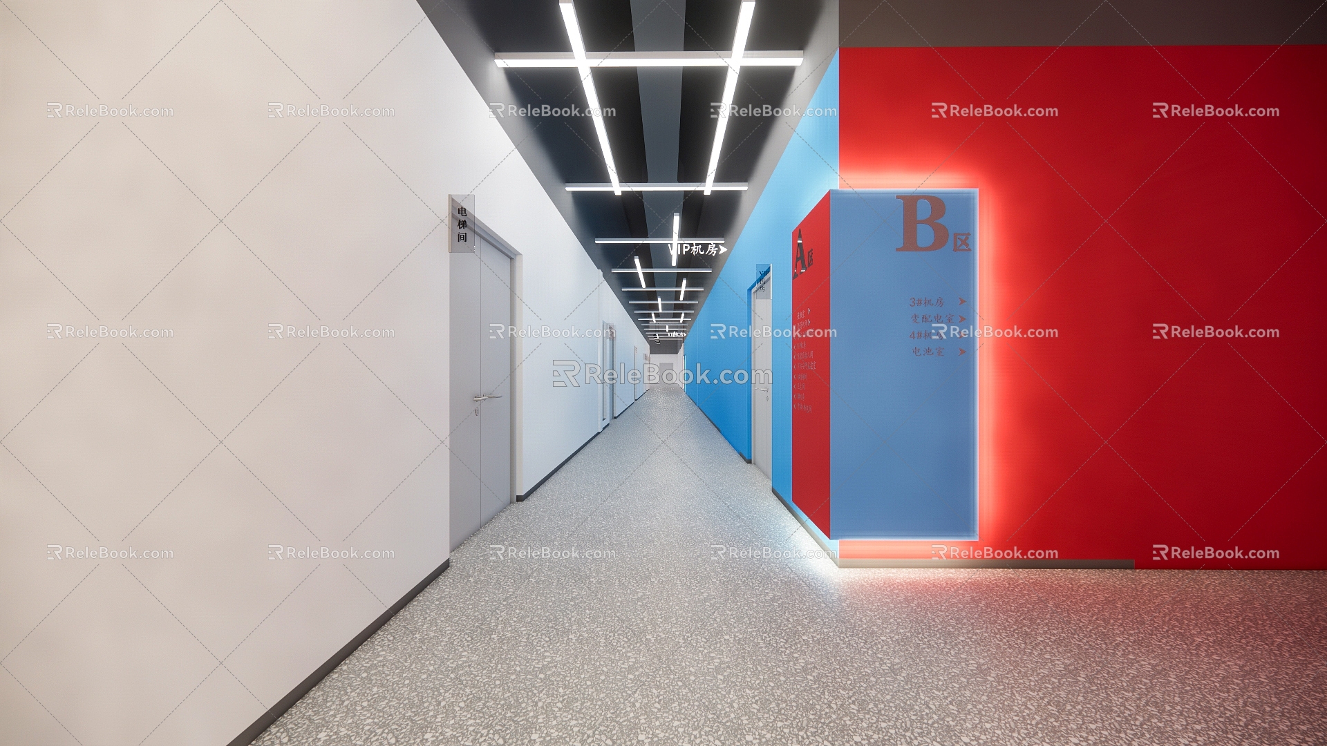 The Modern Corridor 3d model