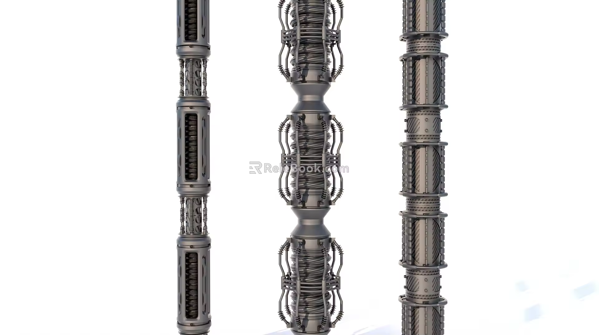 Sci-fi Pipe Hose Cable 3d model