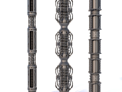 Sci-fi Pipe Hose Cable model