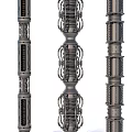 Sci-fi Pipe Hose Cable 3d model