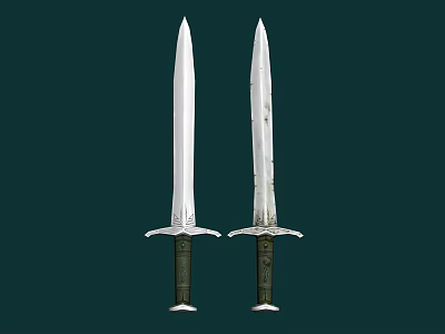 Chinese Sword Weapon 3d model Chinese Sword Weapon 3d model