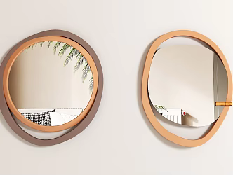Mirror pendant mirror decoration mirror wall decoration 3d model