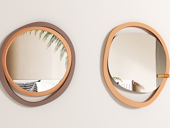 Mirror pendant mirror decoration mirror wall decoration 3d model