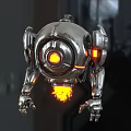 Modern Robot Spherical Robot Virtual Character Explorer Science Fiction Robot Future Robot 3d model